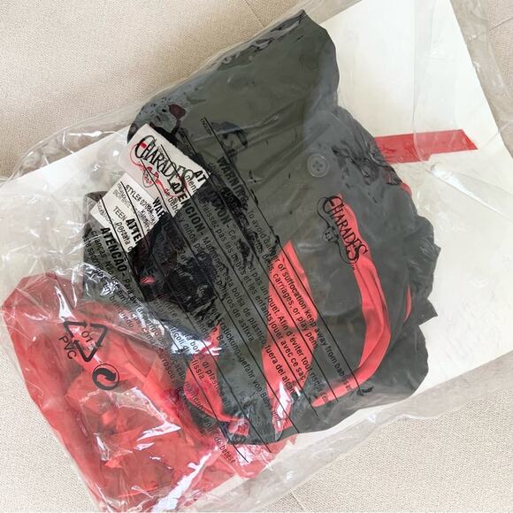 Charades Darkside Snow White Gothic Black Red Mini Dress Costume NEW Teen 12-14 - Picture 7 of 11